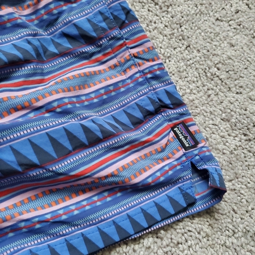 Patagonia Aztec Style Patterned Athletic Shorts - Picture 2 of 9